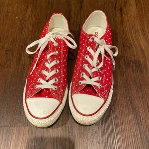Red-Star Converse Sneakers